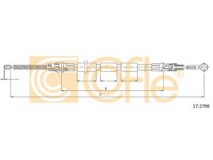 COFLE 17.2798 trosas, stovėjimo stabdys
8944346201, 94434620