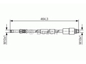 BOSCH 1 987 481 541 stabdžių žarnelė 
 Stabdžių sistema -> Stabdžių žarnelės
906 428 03 35, A 906 428 03 35