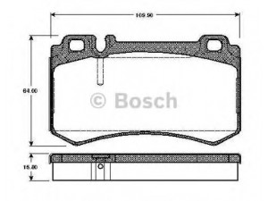 BOSCH 0 986 TB2 453 stabdžių trinkelių rinkinys, diskinis stabdys 
 Techninės priežiūros dalys -> Papildomas remontas
000 423 04 30, 003 420 62 20, 003 420 94 20