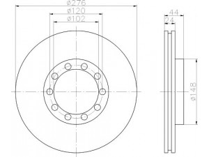 PAGID 58842 stabdžių diskas 
 Dviratė transporto priemonės -> Stabdžių sistema -> Stabdžių diskai / priedai
5010216433