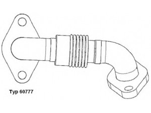 WAHLER 60777D vamzdis, EGR vožtuvas 
 Variklis -> Išmetimo emisijos valdymas -> Išmetamųjų dujų recirkuliacija -> EGR vožtuvas/įsiurbimo kolektorius
038 131 521 BL, 038 131 521 BL