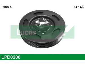 LUCAS ENGINE DRIVE LPD0200 skriemulys, alkūninis velenas 
 Diržinė pavara -> Dirželio skriemulys
06H105243C, 06H105243F, 06H105243G