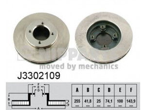 NIPPARTS J3302109 stabdžių diskas 
 Stabdžių sistema -> Diskinis stabdys -> Stabdžių diskas
43512-28130, 43512-28160