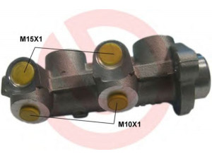 BREMBO M 59 053 pagrindinis cilindras, stabdžiai 
 Stabdžių sistema -> Pagrindinis stabdžių cilindras
558002, 3488319, 24212016013, 27210007293