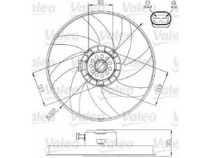 VALEO 696285 ventiliatorius, radiatoriaus 
 Aušinimo sistema -> Oro aušinimas
6025306733, 7701045355, 7701469149
