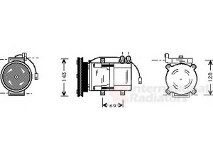 VAN WEZEL 8200K066 kompresorius, oro kondicionierius 
 Oro kondicionavimas -> Kompresorius/dalys
97701-24704, 97701-28153, 9770124704
