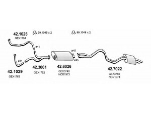 ASSO ART1343 išmetimo sistema 
 Išmetimo sistema -> Išmetimo sistema, visa