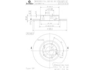 BREMBO 08.8679.14 stabdžių diskas 
 Stabdžių sistema -> Diskinis stabdys -> Stabdžių diskas
1694210012