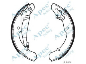 APEC braking SHU585 stabdžių trinkelė 
 Stabdžių sistema -> Būgninis stabdys -> Stabdžių įdėklas/ trinkelė
1J0698525, 1J0698525A