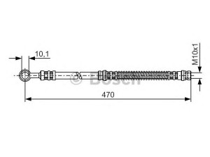 BOSCH 1 987 476 775 stabdžių žarnelė 
 Stabdžių sistema -> Stabdžių žarnelės
M862414, MB950308
