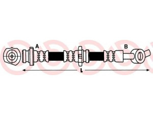 BREMBO T 56 148 stabdžių žarnelė 
 Stabdžių sistema -> Stabdžių žarnelės
462102F001, 24526703903, 1987476789