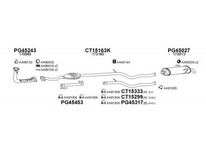VENEPORTE 450357 išmetimo sistema 
 Išmetimo sistema -> Išmetimo sistema, visa