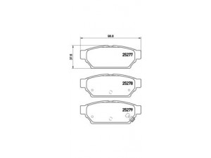 BREMBO P 54 053 stabdžių trinkelių rinkinys, diskinis stabdys 
 Techninės priežiūros dalys -> Papildomas remontas
MN116770