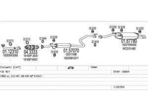 MTS C120154008902 išmetimo sistema