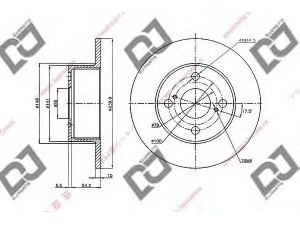 DJ PARTS BD1985 stabdžių diskas 
 Dviratė transporto priemonės -> Stabdžių sistema -> Stabdžių diskai / priedai
42431-12190, 4243112190
