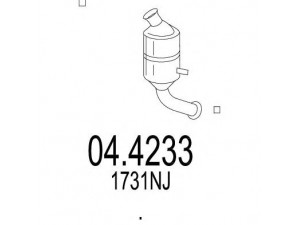 MTS 04.4233 katalizatoriaus keitiklis 
 Išmetimo sistema -> Katalizatoriaus keitiklis
1731NJ