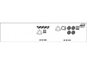 HJS MT-OP132 išmetimo sistema 
 Išmetimo sistema -> Išmetimo sistema, visa