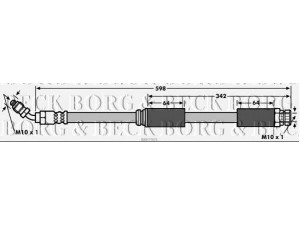 BORG & BECK BBH7905 stabdžių žarnelė 
 Stabdžių sistema -> Stabdžių žarnelės
1J0 611 702