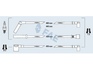 FAE 83561 uždegimo laido komplektas 
 Kibirkšties / kaitinamasis uždegimas -> Uždegimo laidai/jungtys
96256433, 96518123, 96256433, 96518123