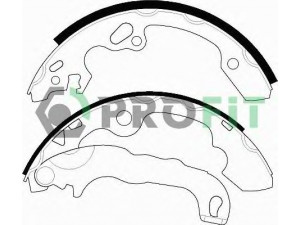 PROFIT 5001-0565 stabdžių trinkelių komplektas 
 Techninės priežiūros dalys -> Papildomas remontas
1075549, 1121669, 1126158