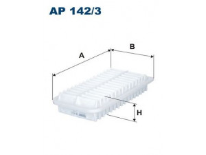 FILTRON AP142/3 oro filtras 
 Techninės priežiūros dalys -> Techninės priežiūros intervalai
16546-JB000, 178010D010, 178010D011