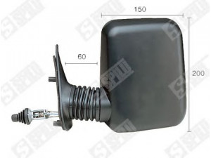 SPILU 53029 išorinis veidrodėlis 
 Kėbulas -> Keleivių kabina -> Durys/dalys
5894901