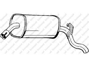 BOSAL 185-045 galinis duslintuvas 
 Išmetimo sistema -> Duslintuvas
58 52 813, 8 52 113, 8 52 837, 8 52 841