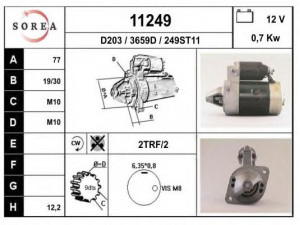 EAI 11249 starteris
M3T12572, M3T15772, M3T22581, MD001333