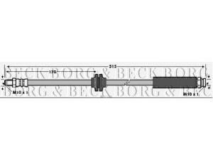 BORG & BECK BBH7766 stabdžių žarnelė 
 Stabdžių sistema -> Stabdžių žarnelės
51782767, 4806.H4, 4806.P6