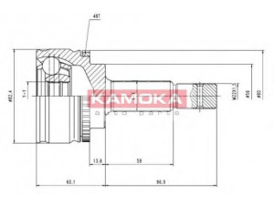 KAMOKA 7054 jungčių komplektas, kardaninis velenas 
 Ratų pavara -> Sujungimai/komplektas
4346009290