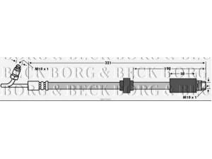 BORG & BECK BBH7669 stabdžių žarnelė 
 Stabdžių sistema -> Stabdžių žarnelės
82 00 062 202