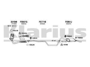 KLARIUS 361475U išmetimo sistema 
 Išmetimo sistema -> Išmetimo sistema, visa