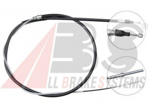 A.B.S. K19046 trosas, stovėjimo stabdys 
 Stabdžių sistema -> Valdymo svirtys/trosai
34 41 6 751 843