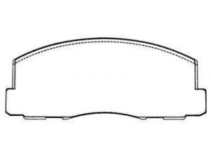 AISIN ASN-99 stabdžių trinkelių rinkinys, diskinis stabdys
DBP511106, MB277192, MB316168, MB366284