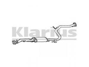 KLARIUS 260636 vidurinis duslintuvas 
 Išmetimo sistema -> Duslintuvas
BP840300B, BP9840300B