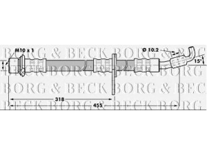 BORG & BECK BBH7239 stabdžių žarnelė 
 Stabdžių sistema -> Stabdžių žarnelės
9008094069, 90947 02799, 9094702660