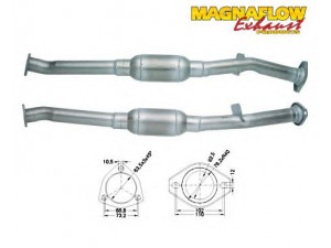MAGNAFLOW 80951D katalizatoriaus keitiklis 
 Išmetimo sistema -> Katalizatoriaus keitiklis
170575, 170580, 1310157080, 1326167080