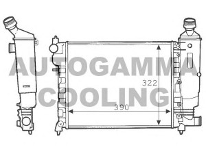 AUTOGAMMA 103083 radiatorius, variklio aušinimas