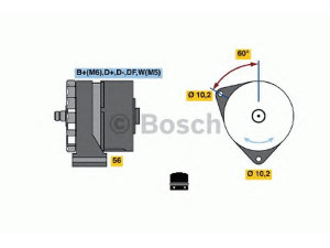 BOSCH 0 120 450 015 kintamosios srovės generatorius 
 Elektros įranga -> Kint. sr. generatorius/dalys -> Kintamosios srovės generatorius
01176510, 117 6510, 81 26101 6059
