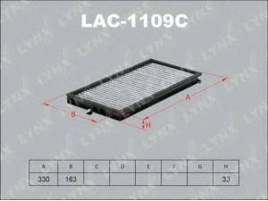 LYNXauto LAC-1109C filtras, salono oras 
 Techninės priežiūros dalys -> Techninės priežiūros intervalai
64 31 1 390 836