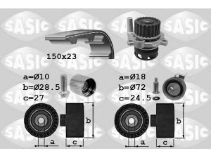 SASIC 3906064 vandens siurblio ir paskirstymo diržo komplektas 
 Aušinimo sistema -> Vandens siurblys/tarpiklis -> Vandens siurblys
06A121012X+06A198119A, 06A121012X+06A198119A