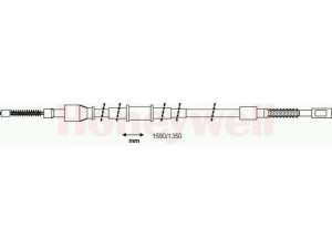 BENDIX 432633B trosas, stovėjimo stabdys 
 Stabdžių sistema -> Valdymo svirtys/trosai
8A0609721AE, 8A0609721E, 8A0609721H