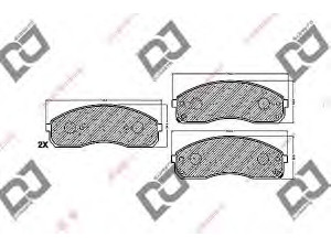 DJ PARTS BP1290 stabdžių trinkelių rinkinys, diskinis stabdys 
 Techninės priežiūros dalys -> Papildomas remontas
0K52Y3323Z, 0K55A3323Z, 0K56A3323Z