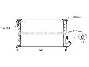 AVA QUALITY COOLING CN2169 radiatorius, variklio aušinimas
96347974