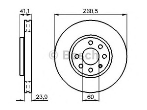 BOSCH 0 986 479 B46 stabdžių diskas 
 Dviratė transporto priemonės -> Stabdžių sistema -> Stabdžių diskai / priedai
09127967, 5 69 000, 9127967, 9196050