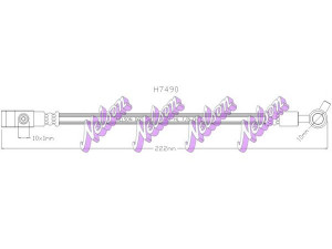 Brovex-Nelson H7490 stabdžių žarnelė 
 Stabdžių sistema -> Stabdžių žarnelės
46210EG010, 46210EG01A