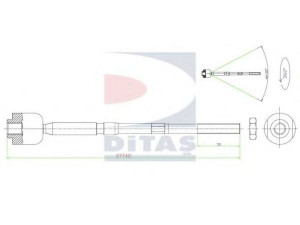 DITAS A2-5629 vidinė skersinė vairo trauklė 
 Vairavimas -> Vairo mechanizmo sujungimai
9 948 343