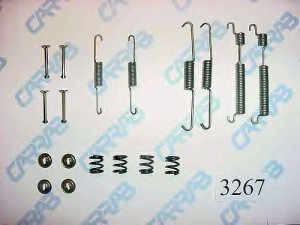 CARRAB BRAKE PARTS 3267 priedų komplektas, stabdžių trinkelės 
 Stabdžių sistema -> Būgninis stabdys -> Dalys/priedai