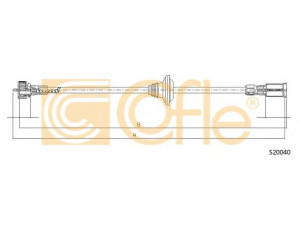 COFLE S20040 tachometro velenas 
 Dviratė transporto priemonės -> Kabeliai ir tachometro velenaai -> Tachometro velenas
1268267, 90336830