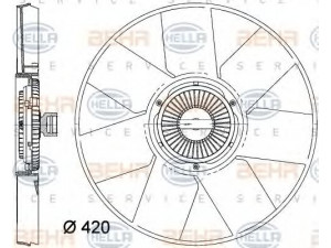 HELLA 8MV 376 758-261 ventiliatorius, radiatoriaus 
 Aušinimo sistema -> Oro aušinimas
44 21 065, 93 16 8832, 82 00 660 117